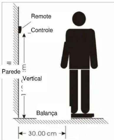 Remote Controle Parede Vertical Balança 30.00 cm