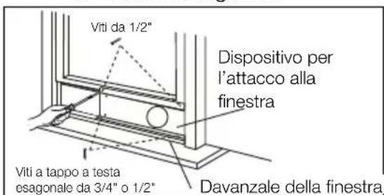 ELECTROLUX EXP12HN1WI - Installazione in una finestra a doppio saliscendi - 4