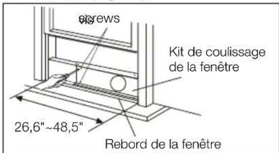 ELECTROLUX EXP12HN1WI - Installation dans une fenêtre à double guillotine - 1