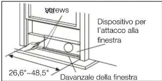 ELECTROLUX EXP12HN1WI - Installazione in una finestra a doppio saliscendi - 2