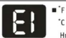 ELECTROLUX EXP12HN1WI - FAULT CODE: - 1