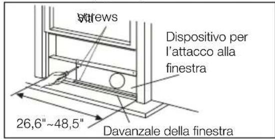 ELECTROLUX EXP09HN1WI - Installazione in una finestra a doppio saliscendi - 2
