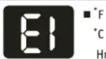 ELECTROLUX EXP09HN1WI - CODE D'ERREUR : - 1