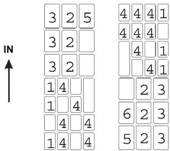 IN ↑ 3 2 5 3 2 3 2 1 4 1 4 4 4 4 1 4 4 4 4 4 1 4 4 1 2 3 6 2 3 5 2 3