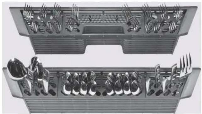 GE GDF570SGFBB - Configuraciones de 8 lugares - Canasta de cubiertos - 1