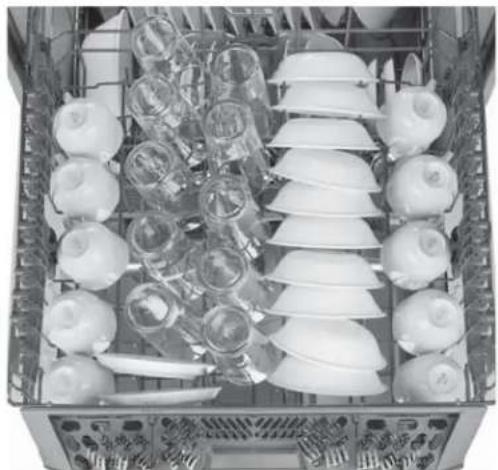 GE GDF570SGFBB - couverts - Panier supérieur - 2