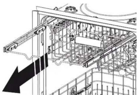 GE GDF570SGFBB - To replace the 3rd rack: - 1
