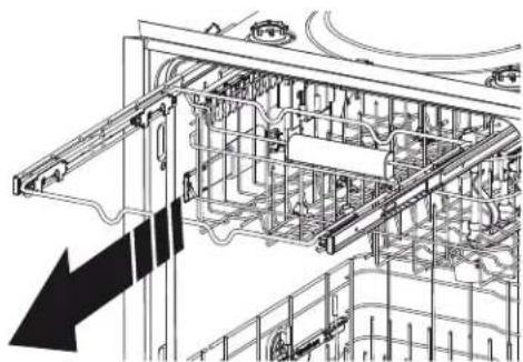 GE GDF570SGFBB - Pour replacer le 3e panier : - 2