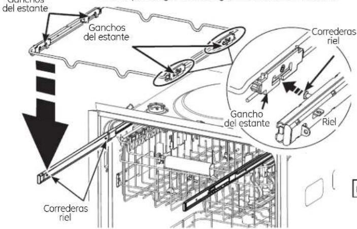 GE GDT580SSFSS - Para reemplazar el tercer estante: - 1