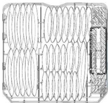 GE GLDT690DWW - Chargement des paniers du lave-vaisselle - 2