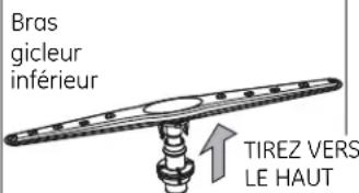 Bras gicleur inférieur TIREZ VERS LE HAUT