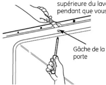 supérieure du lave pendant que vous Gâche de la porte