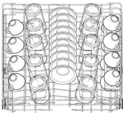 GE GLDT690DWW - Loading the dishwasher racks. - 1