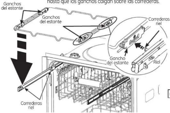 GE PDT760SSFSS Profile - Para reemplazar el tercer estante: - 1