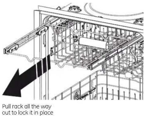 GE PDT760SSFSS Profile - To replace the 3rd rack: - 2