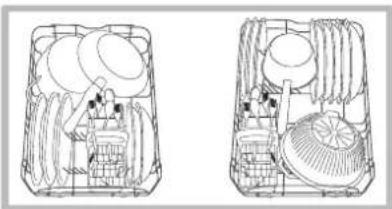 HOTPOINT LSP 720A X - Esempi di caricamento cesto inferiore - 1
