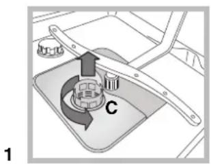 HOTPOINT LSP 720A X - Reinigen van de filters - 1