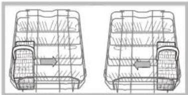 HOTPOINT LSP 720A X - Exemples de rangement de le panier à couverts - 1