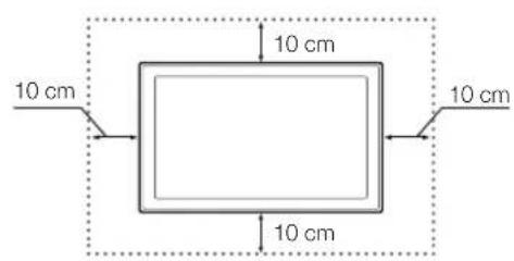 SAMSUNG UE40H6203 - Zorgen voor geschikte ventilatie voor uw tv - 2