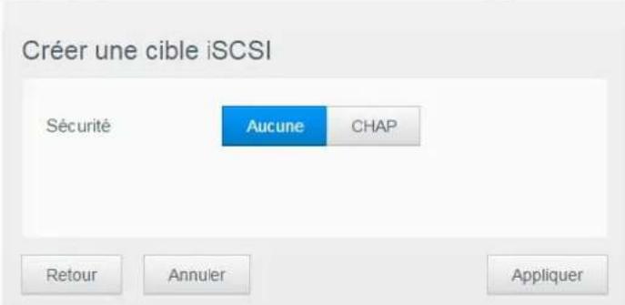 WESTERN DIGITAL My Cloud EX2 - Création d'une cible iSCSI - 5