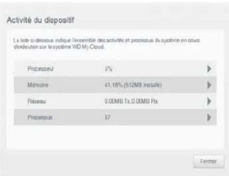 WESTERN DIGITAL My Cloud EX2 - Activité réseau - 2