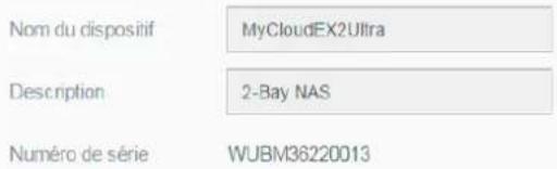 WESTERN DIGITAL My Cloud EX2 - Profil du dispositif - 1