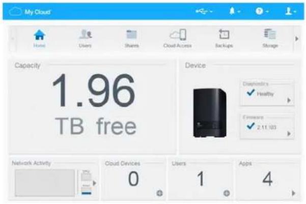 WESTERN DIGITAL My Cloud EX2 - Accéder au Tableau de bord pour la première fois - 1