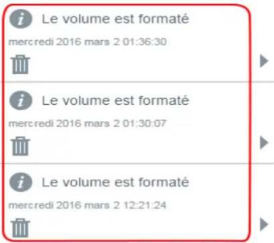 WESTERN DIGITAL My Cloud EX2 - Affichage des détails d'une alerte - 2