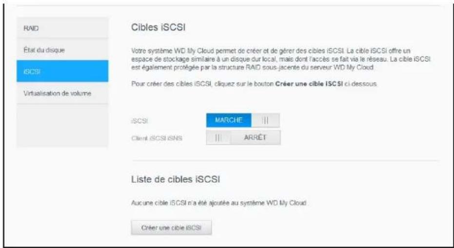 WESTERN DIGITAL My Cloud EX2 - Activation du client iSCSI iSNS - 1