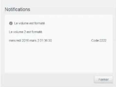WESTERN DIGITAL My Cloud EX2 - Affichage des détails d'une alerte - 3