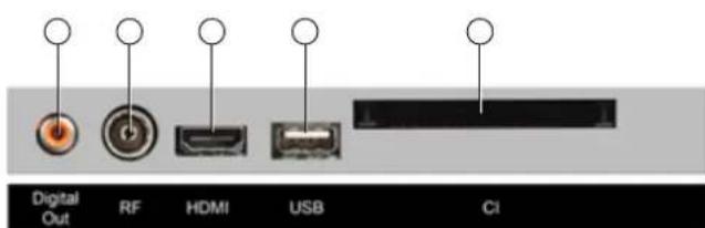 AudioSonic LE247802 - Connexlons À l'arrière de Votre téléViseur - 3
