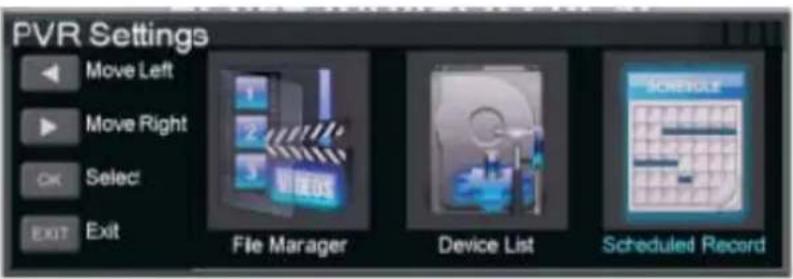 AudioSonic LE247802 - Configuración del grabador de vídeo digital (PVR Setting) - 1