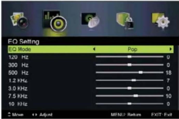 AudioSonic LE247802 - EQ Setting - 1