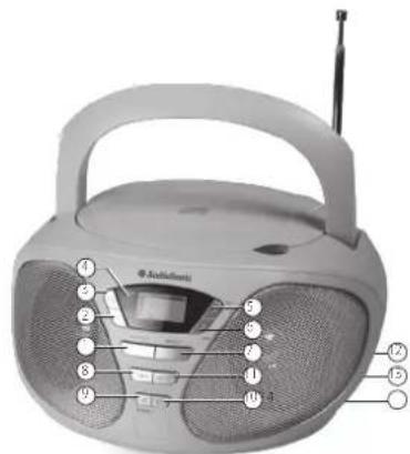 AudioSonic CD1567 - DESCRIPTION DES PIECES - 1