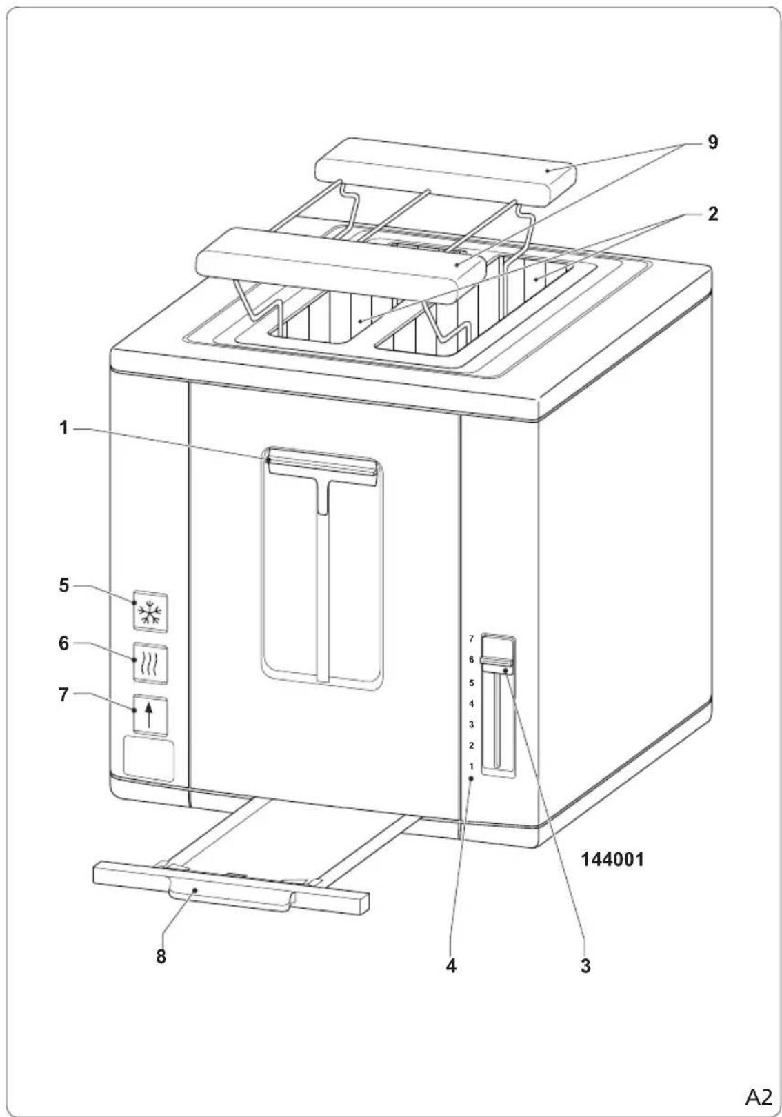 PRINCESS Compact4All Toaster 144002 - 4