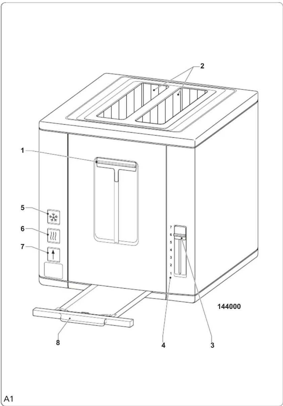 PRINCESS Compact4All Toaster 144002 - 3