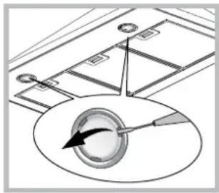 HOTPOINT-ARISTON HRP 6.5 CM (AN)HA - Replacing the bulbs - 1