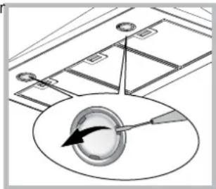HOTPOINT-ARISTON HRP 6.5 CM (OW)HA - Ampullerin degistirilmesi - 1