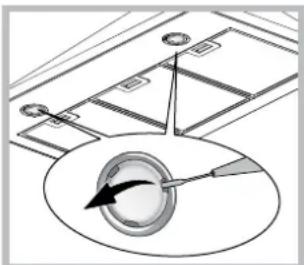 HOTPOINT-ARISTON HRP 6.5 CM (OW)HA - Substituição das lampadas - 1