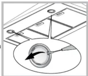 HOTPOINT-ARISTON HRP 9.6 CM (OW)HA - Substituição das lâmpadas - 1
