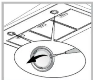 HOTPOINT-ARISTON HRP 9.6 CM (OW)HA - Заміна лампочок - 1
