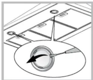 HOTPOINT-ARISTON HRP 9.6 CM (OW)HA - Remplacement des ampoules - 1