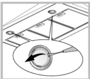 HOTPOINT-ARISTON HRP 9.6 CM (OW)HA - Sostituzione delle lampade - 1