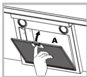 HOTPOINT-ARISTON HLQB 9.8 LSHSI XHA - Entretien des filtres anti-graisse (A) - 1