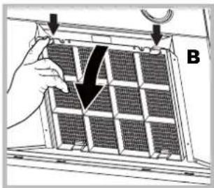HOTPOINT-ARISTON HLC 9.B LSHE XHA - Servicing the charcoal filter (B) - 1