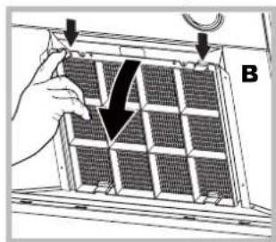 HOTPOINT-ARISTON HLC 9.B LSHE XHA - Manutenzione del filtro al carbone (B) - 1