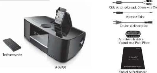 EDIFIER Esiena iF360BT - Contenu de la confection &amp; connectivité Description et illustration d - 1