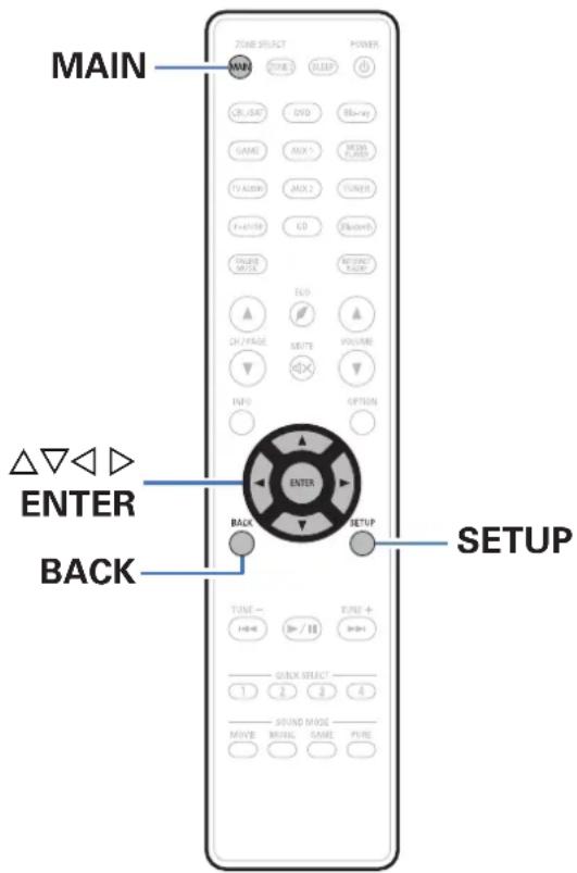 DENON AVRX3100WBKE2 - Plan du menu de l'interface graphique - 1