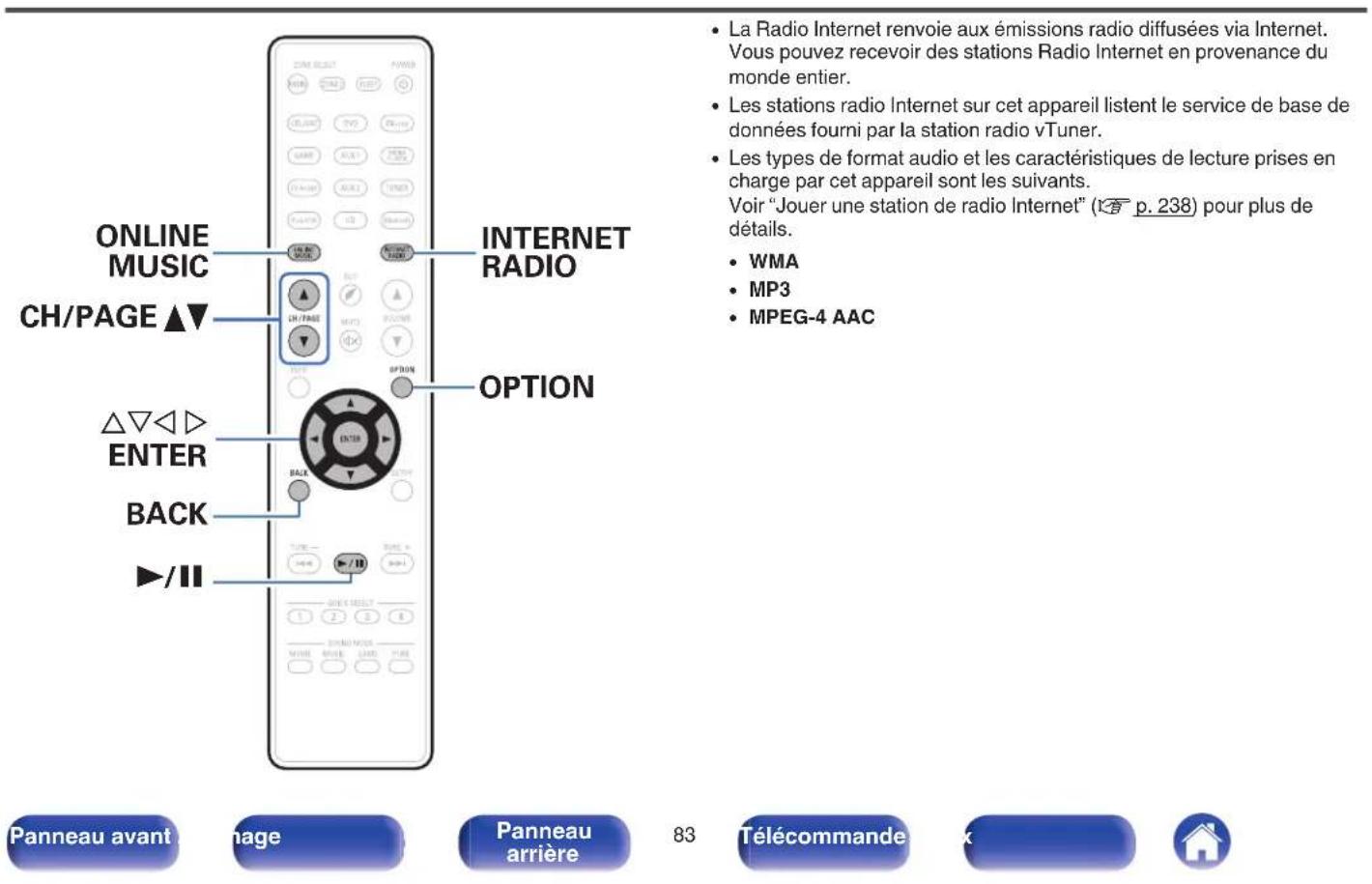 DENON AVRX3100WBKE2 - Écoute de radio internet - 1