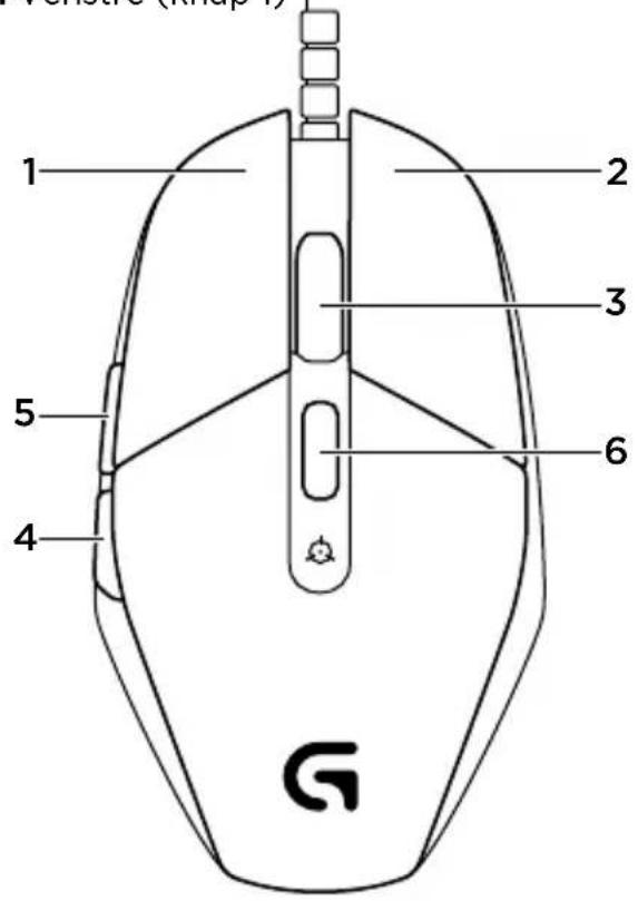 LOGITECH G302 - 6programmberbare knapper - 1